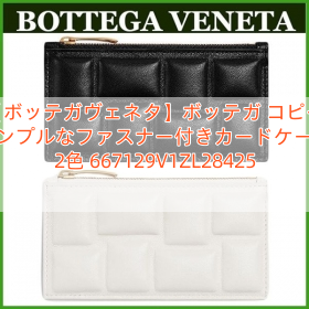 【ボッテガヴェネタ】ボッテガ コピー シンプルなファスナー付きカードケース 2色 667129V1ZL28425